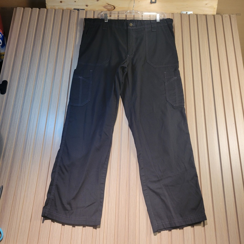 Carhartt Force Cargo Scrub Pants Mens Large Black Excellent Ripstop C54108